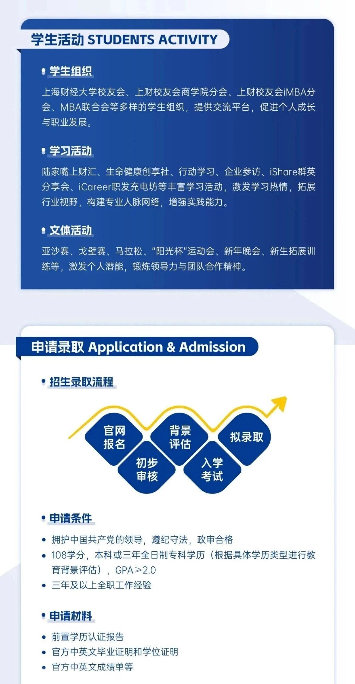 上海财经大学与美国韦伯斯特大学iMBA招生信息 上海财经大学与美国韦伯斯特大学iMBA招生信息