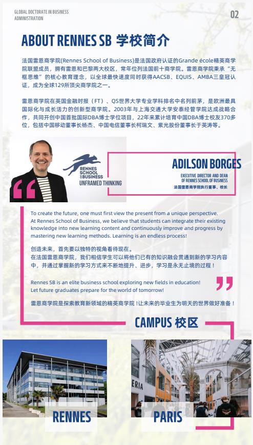 创新管理方向-全球工商管理博士（GDBA）简章-法国雷恩商学院