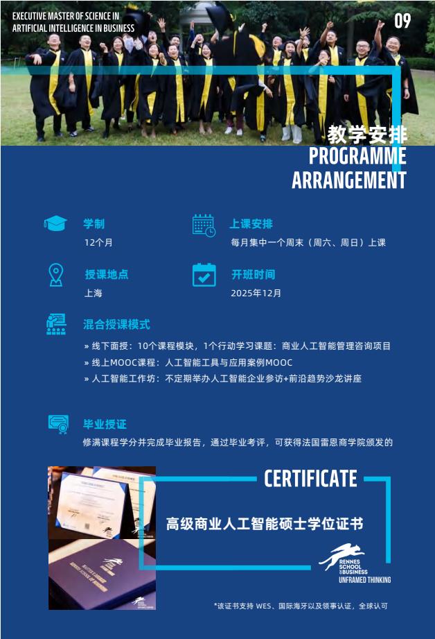 EMScAIB高级商业人工智能硕士简章-法国雷恩商学院
