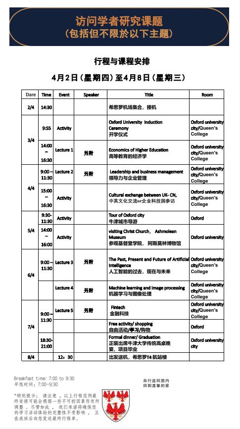 英国牛津大学王后学院访问学者招生简章