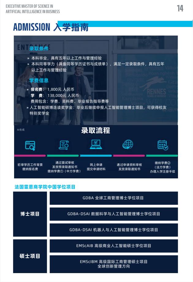 EMScAIB高级商业人工智能硕士简章-法国雷恩商学院