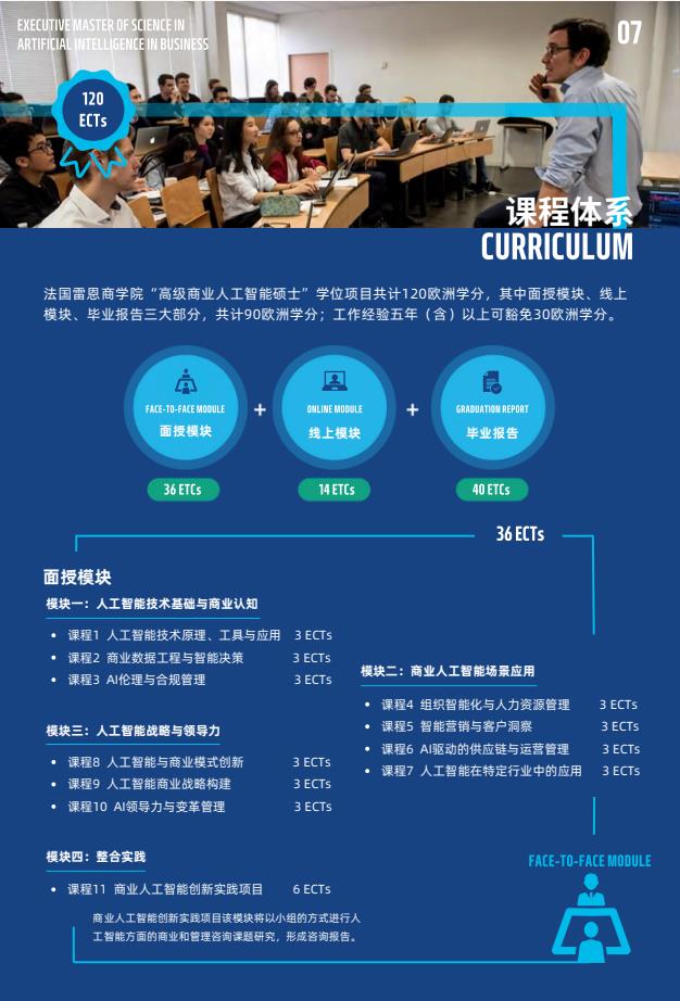 EMScAIB高级商业人工智能硕士简章-法国雷恩商学院