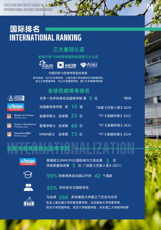 EMSclBM高级国际工商管理硕士简章-法国雷恩商学院