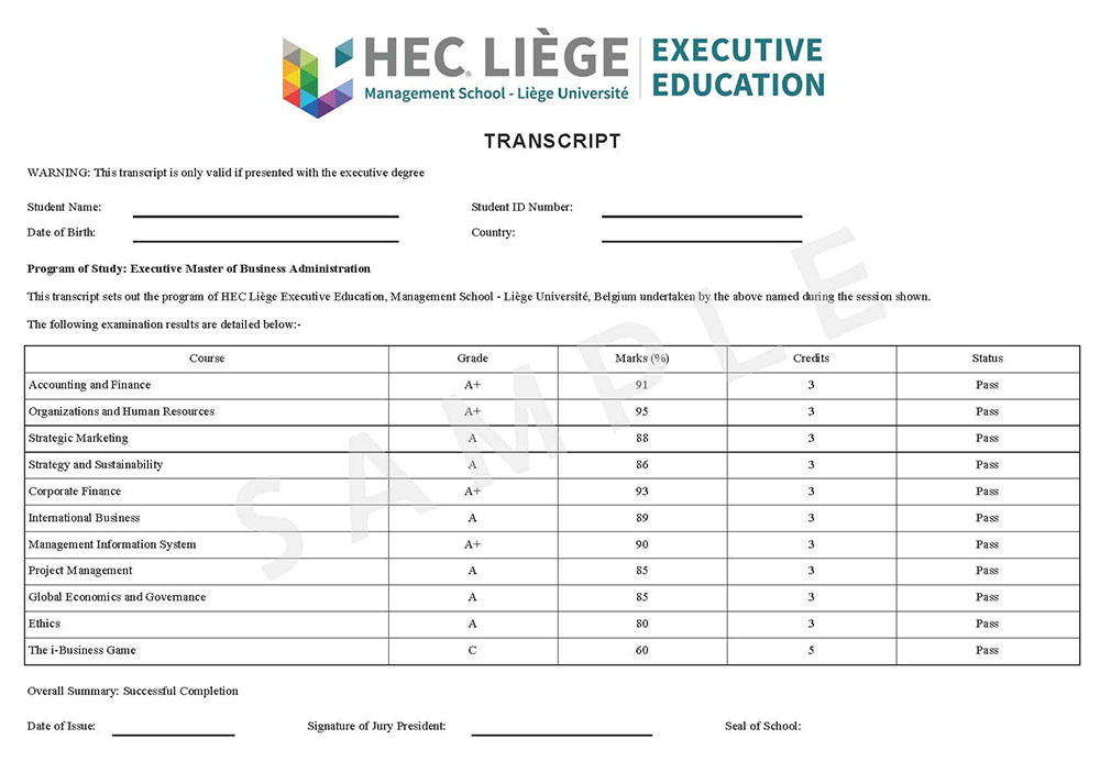 HEC比利时列日大学EMBA HEC比利时列日大学EMBA