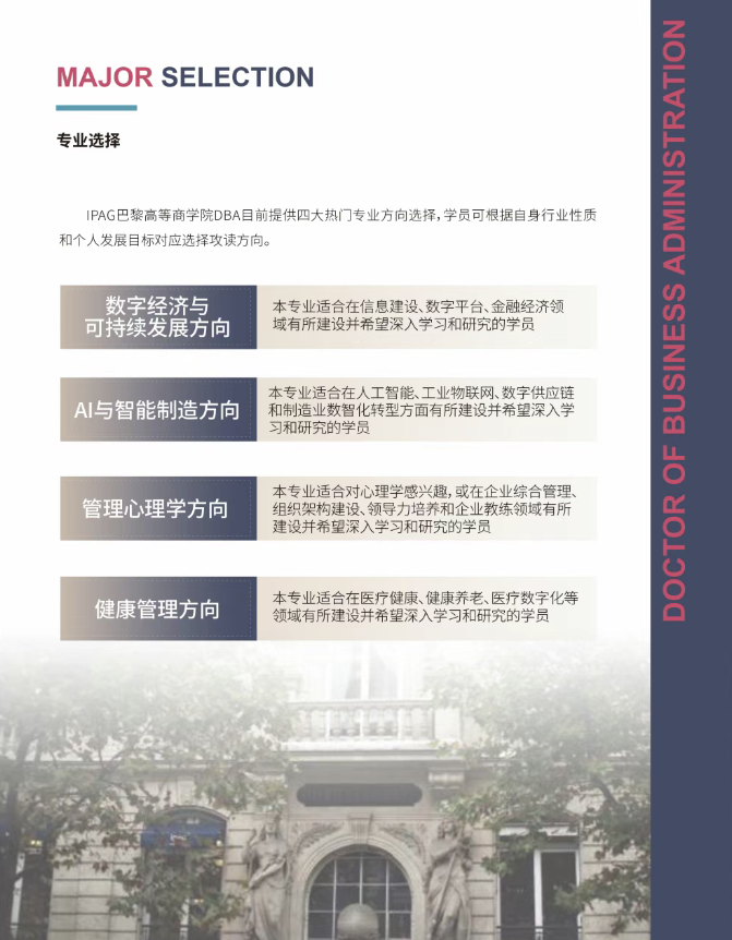 IPAG巴黎高等商学院DBA 