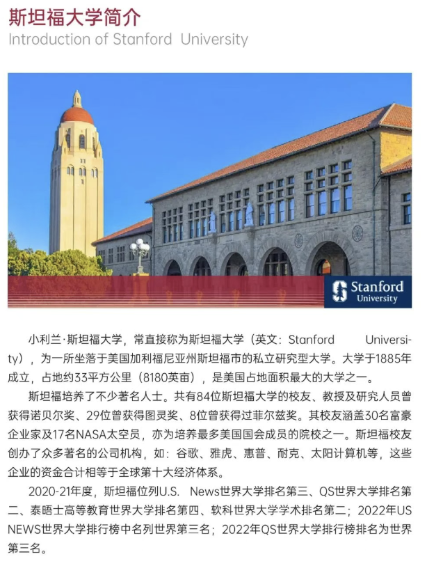 美国斯坦福大学、加州大学伯克利分校、加州州立大学三校博士后研究班